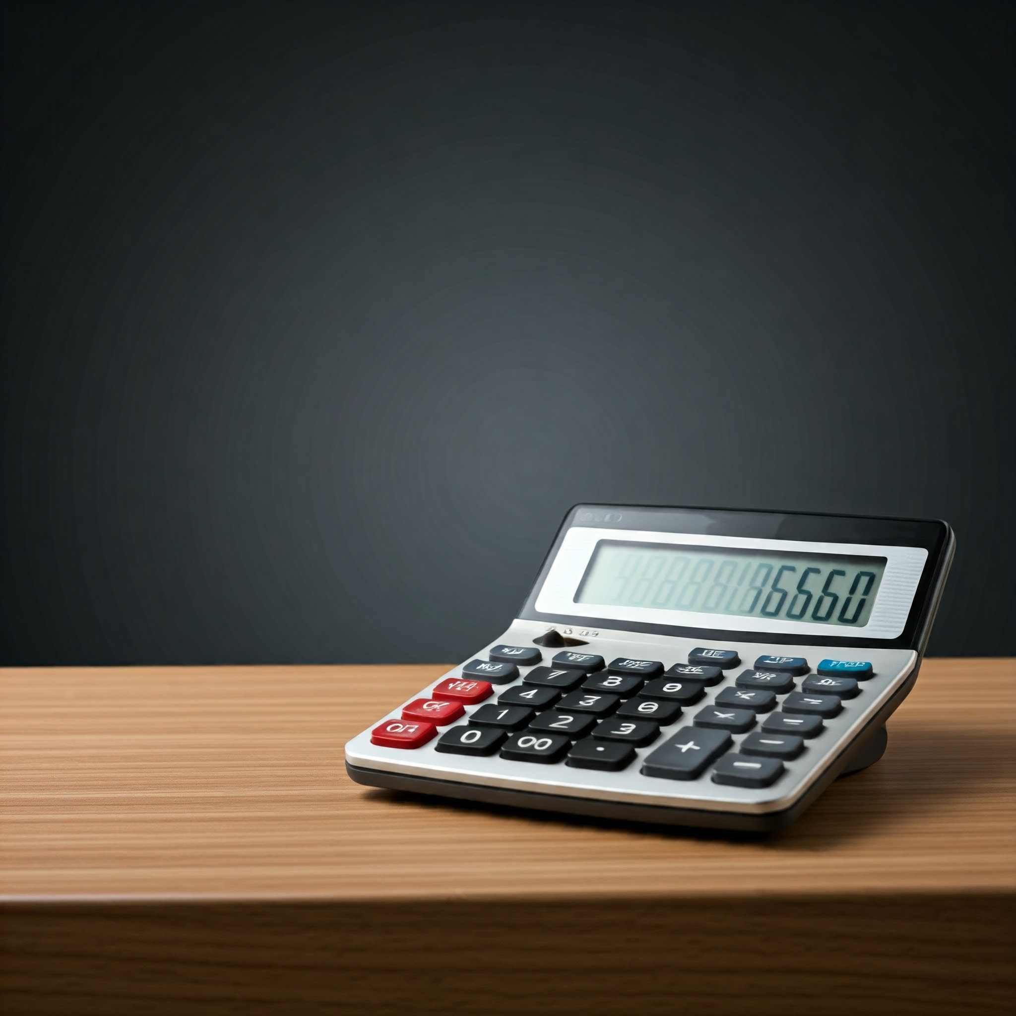 It's important to analyze the numbers before renting your house with a mortgage in Maryland. Image of a calculator on a desk. 